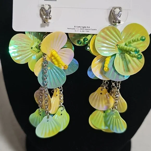 Floral Earrings Elegant Wear Office Wear Career Casual Wedding - Picture 8 of 9